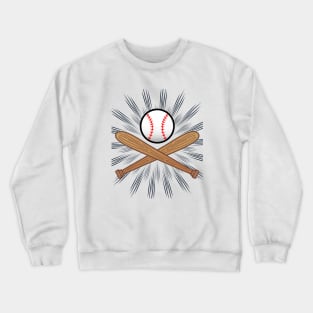 Sports Baseball Design Crewneck Sweatshirt